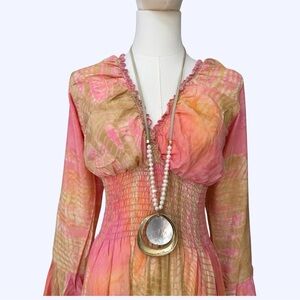 STUNNING Suede, Pearls, and Mother of Pearl Natural Statement Necklace